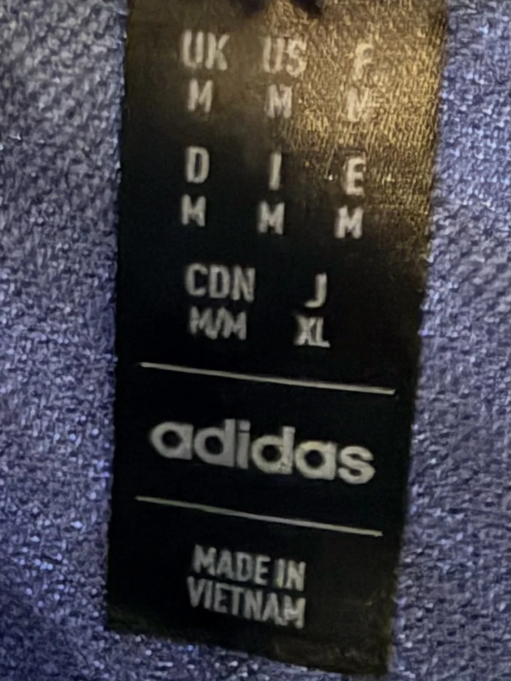 Adidas Navy Blue w/ Black Wave Print Men’s M Short Sleeve Polo Shirt Shirt